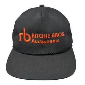 Ritchie Bros. Auctioneers Slideback Rope Hat Black One Size K-Products